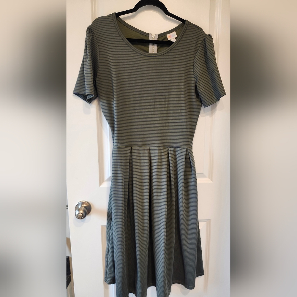LuLaRoe Striped Midi Dress